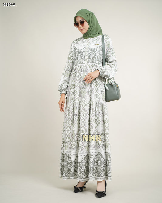 NMR Gamis Crespo Print Vol 2557-1