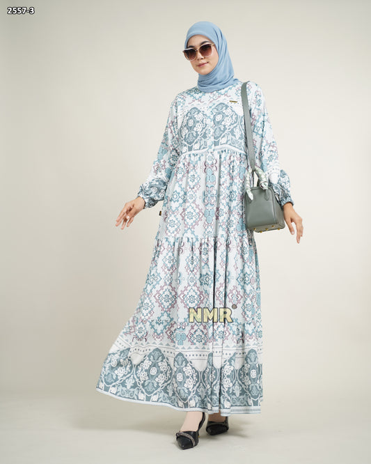 NMR Gamis Crespo Print Vol 2557-3