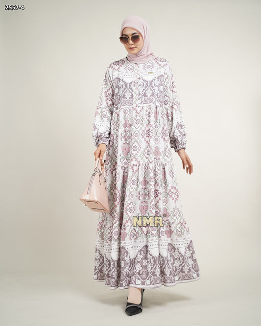 NMR Gamis Crespo Print Vol 2557-4