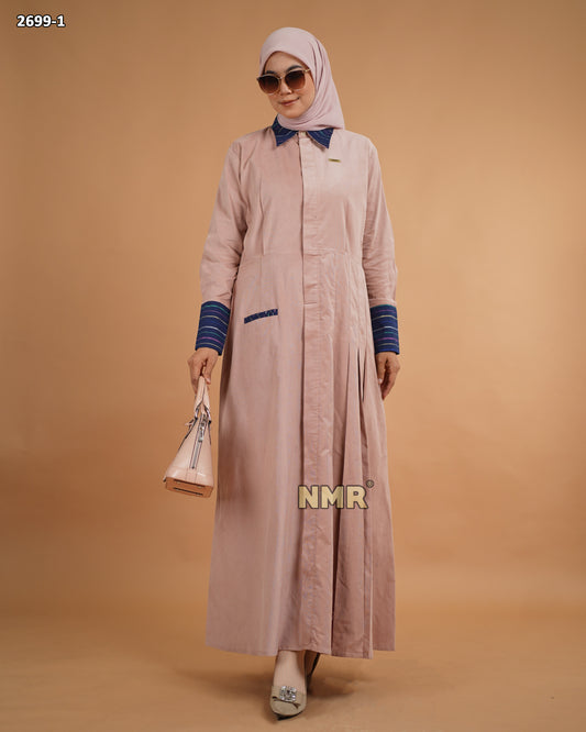 NMR Gamis Baby Corduroy Kerah Kemeja Vol 2699