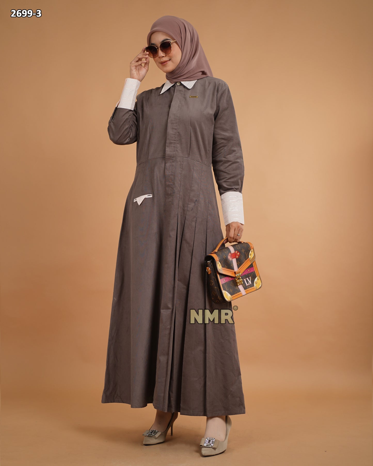 NMR Gamis Baby Corduroy Kerah Kemeja Vol 2699