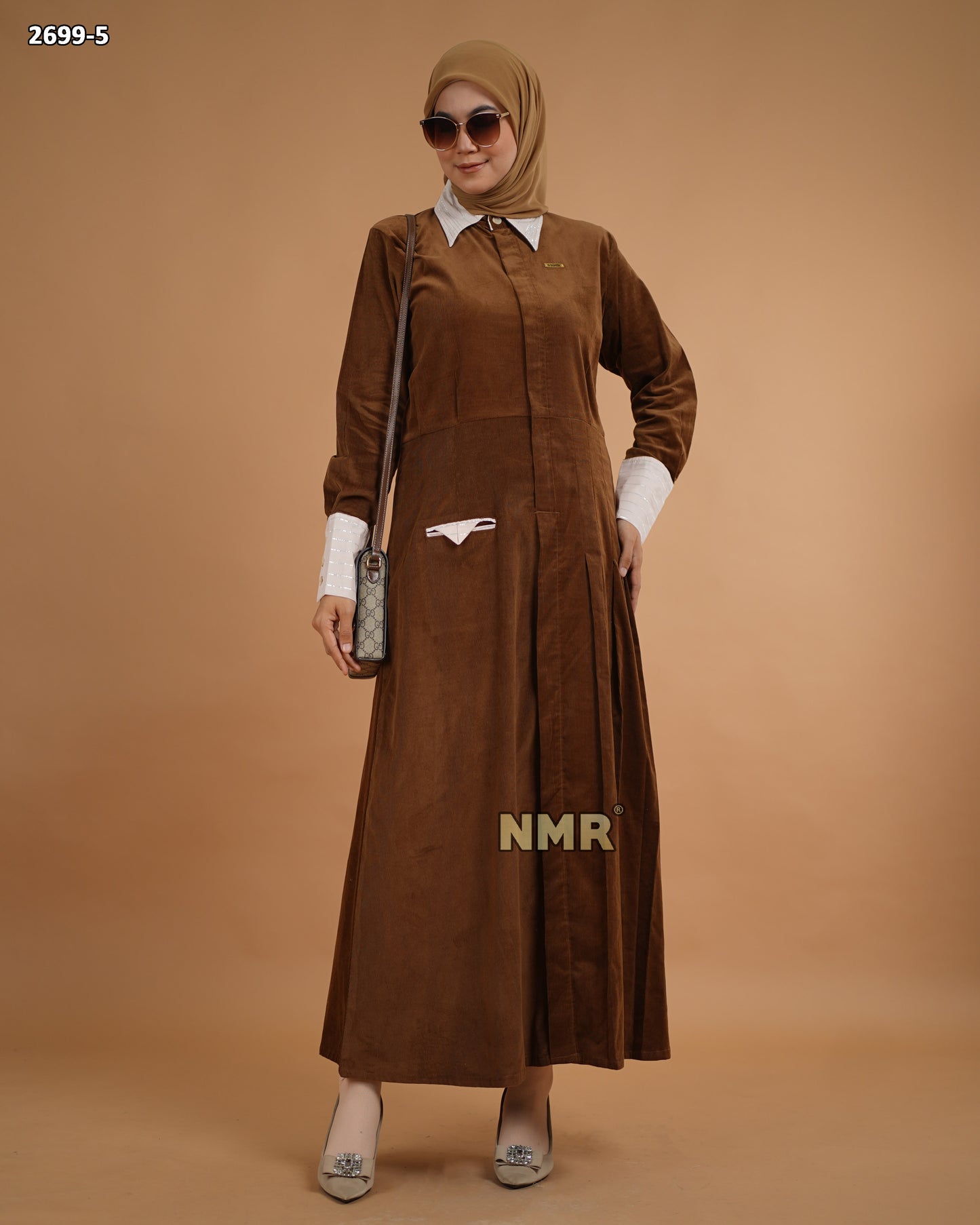 NMR Gamis Baby Corduroy Kerah Kemeja Vol 2699