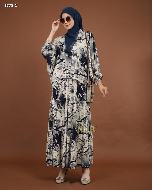 NMR Setelan Rok + Blouse Rayon Viscose Import Vol 2778