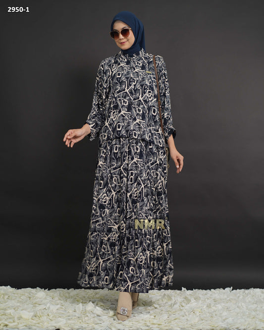 NMR Setelan Rok + Blouse Rayon Viscose Print Vol 2950