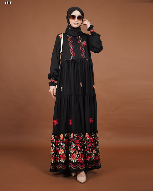 NMR Gamis Jetblack Silk Vol 68