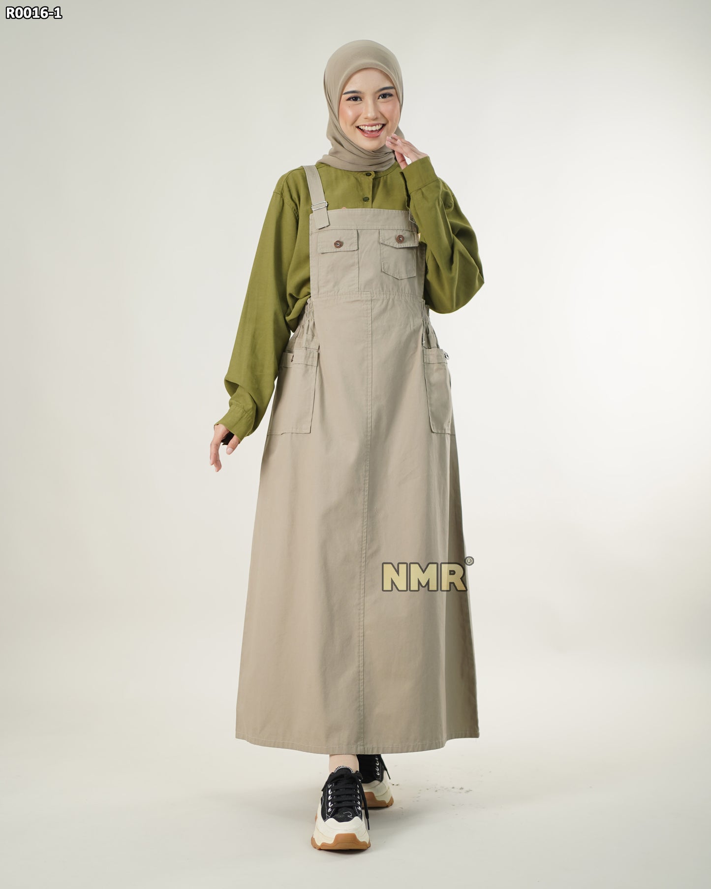 NMR Gamis Jumpsuit Overall Baby Canvas Sarimbit Vol R0016-1