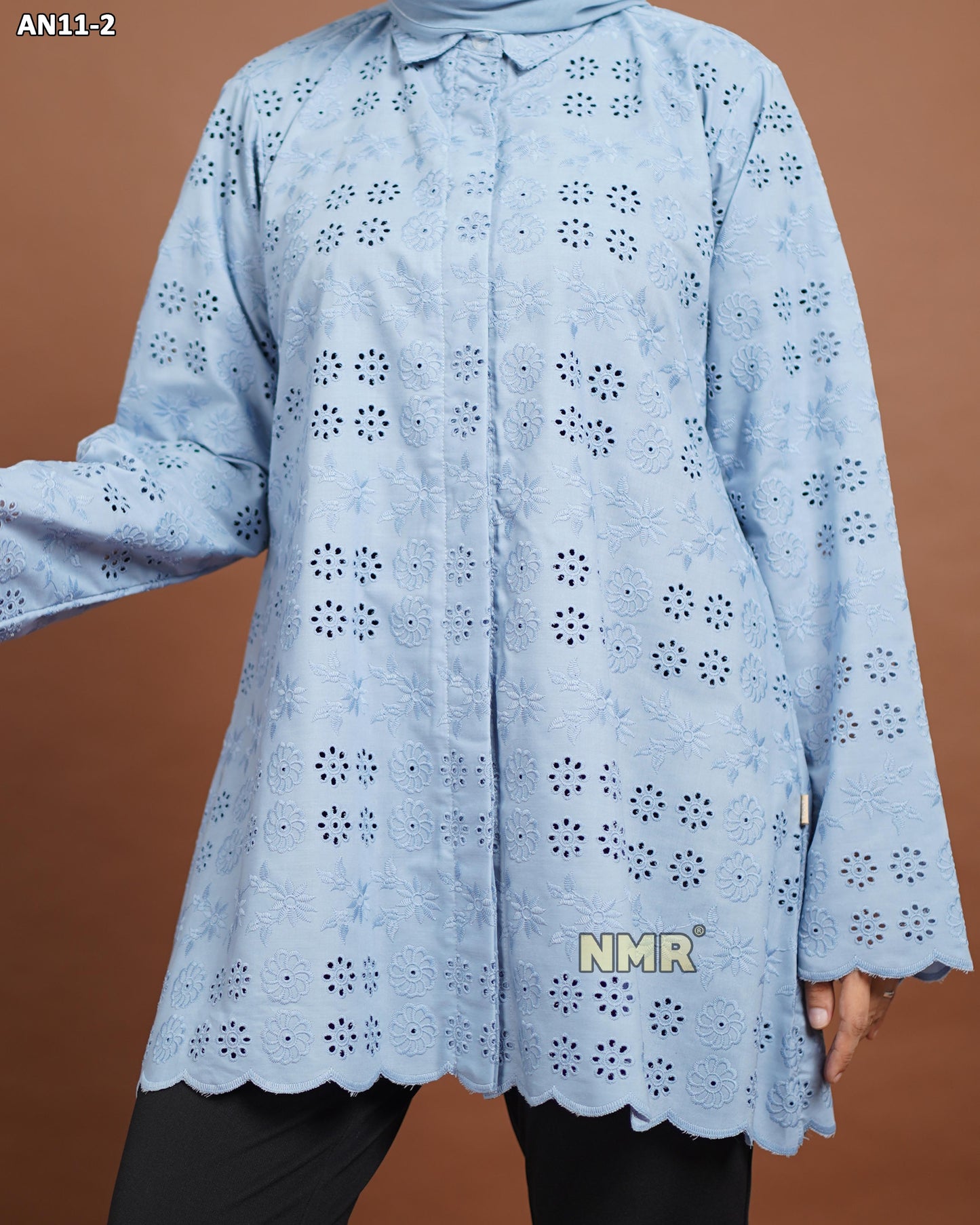 NMR Blouse Katun Bolong AN11-2 (Kerah Kemeja)