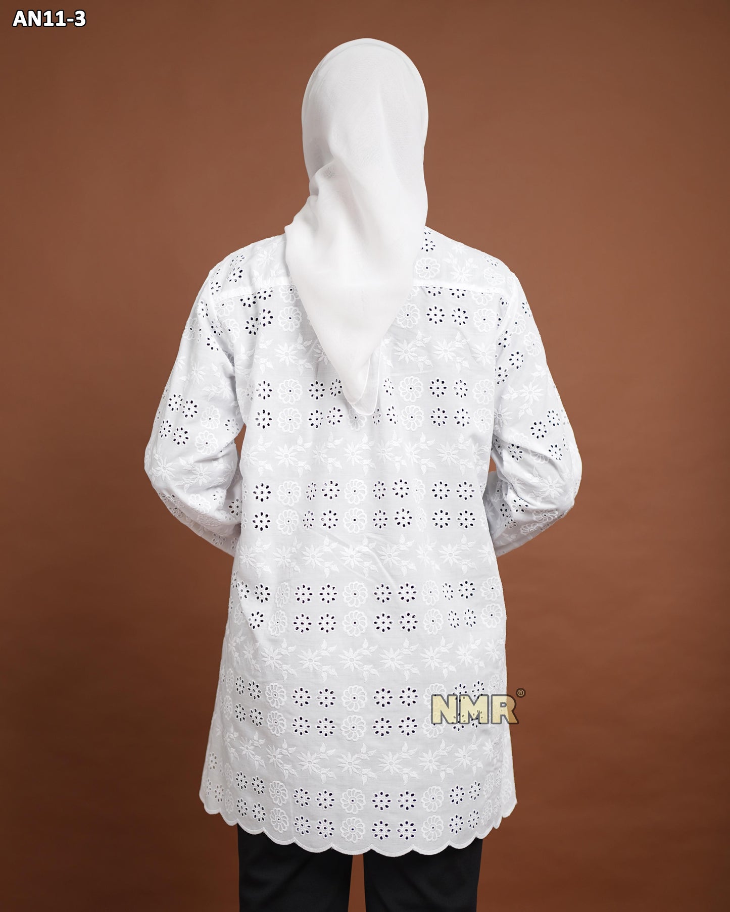 NMR Blouse Katun Bolong AN11-3 (Kerah Kemeja)