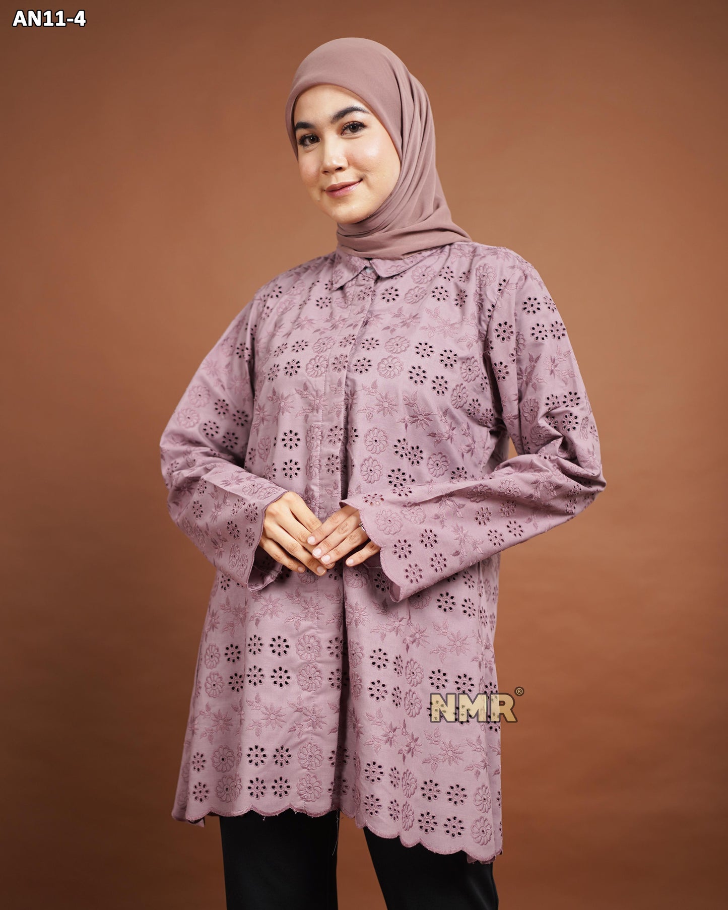 NMR Blouse Katun Bolong AN11-4 (Kerah Kemeja)