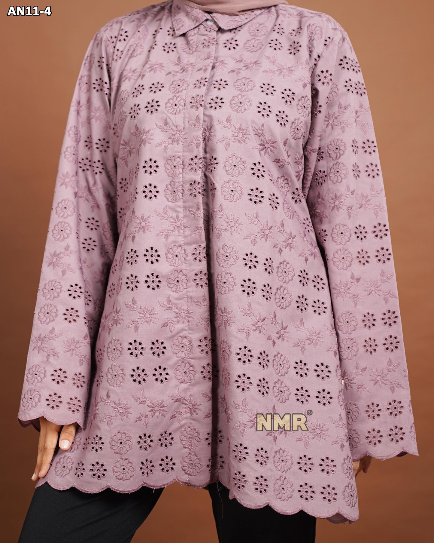 NMR Blouse Katun Bolong AN11-4 (Kerah Kemeja)