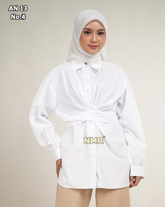 NMR Blouse Kemeja Monte Carlo AN13-4 (Kerah Kemeja)