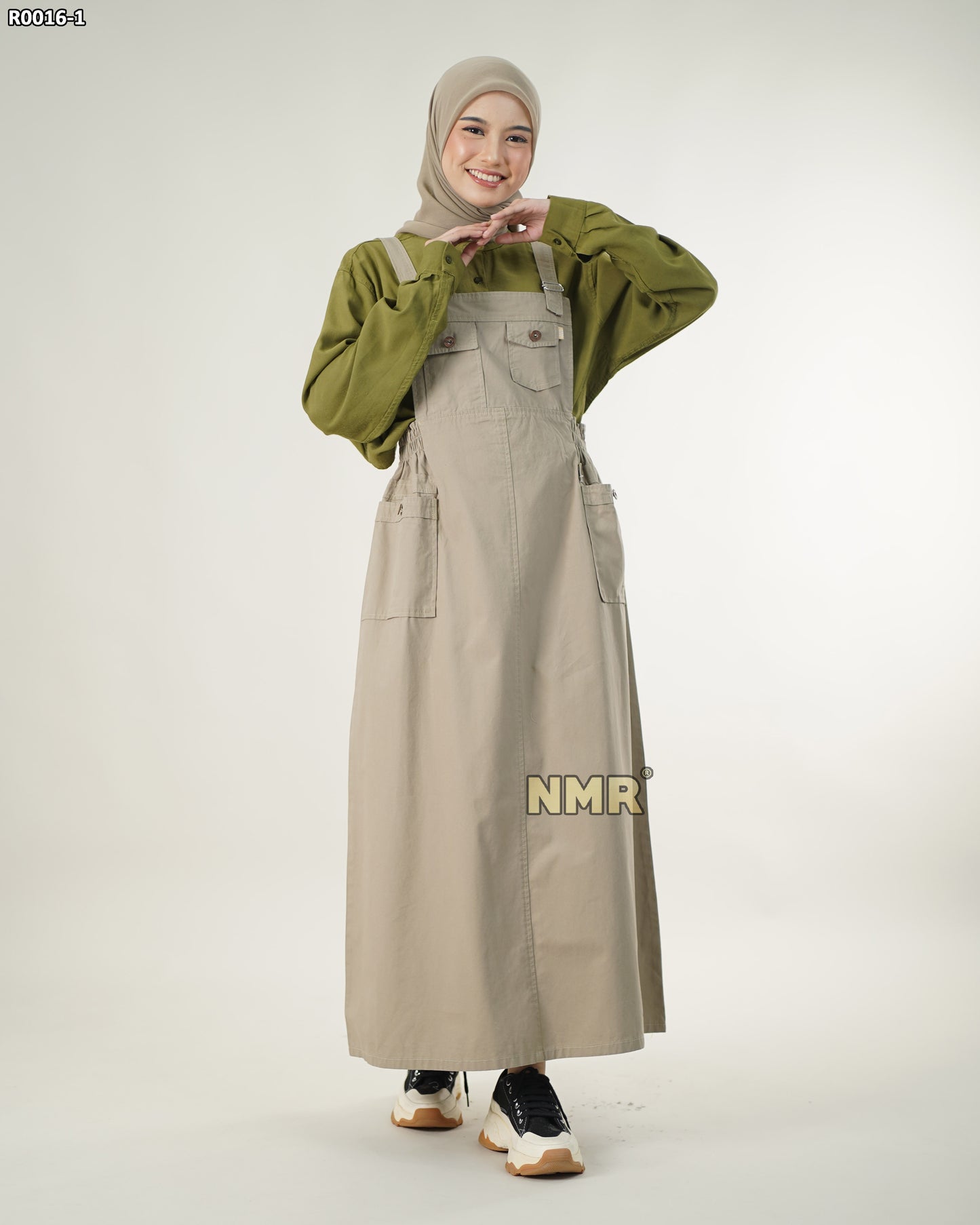 NMR Gamis Jumpsuit Overall Baby Canvas Sarimbit Vol R0016-1