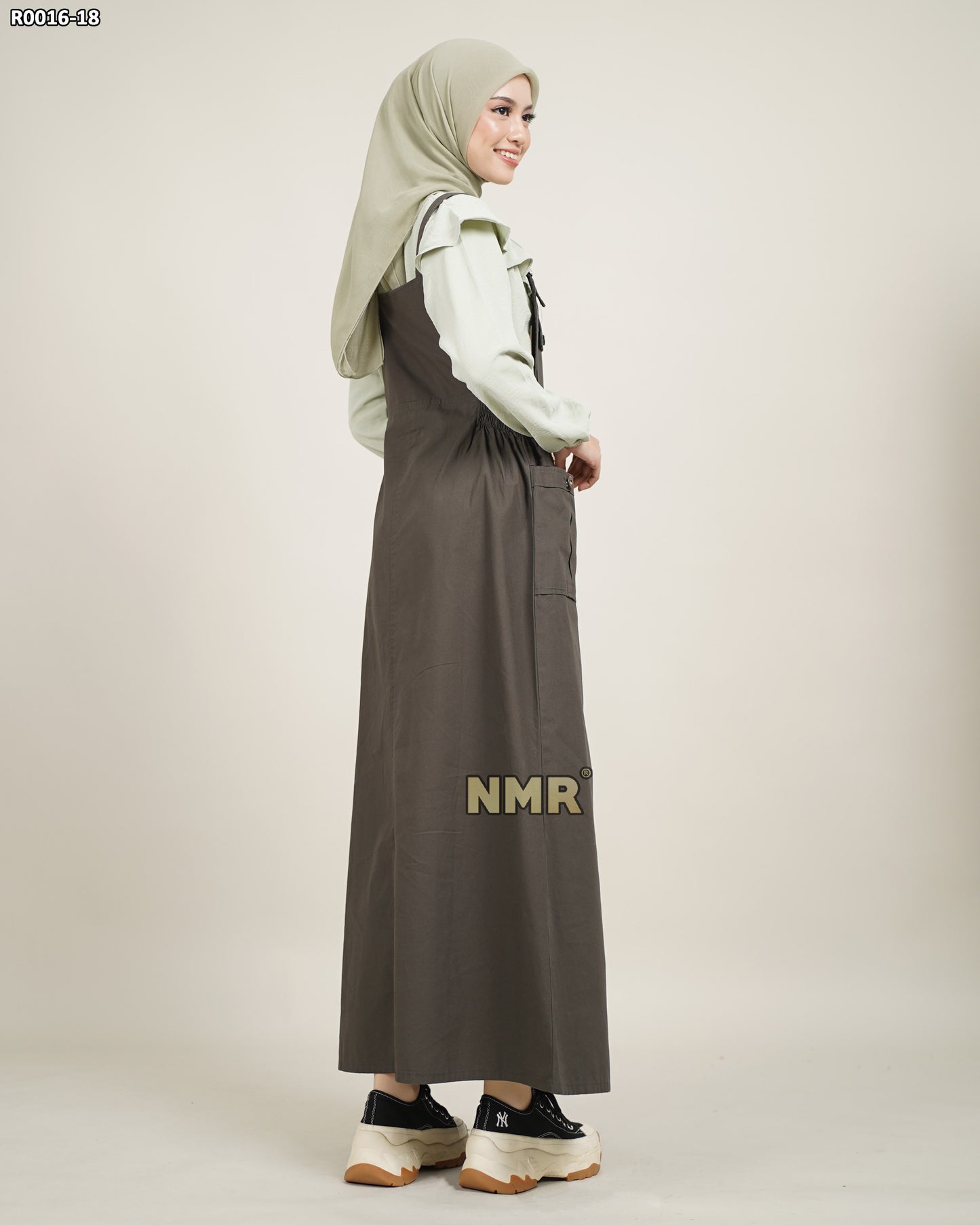 NMR Gamis Jumpsuit Overall Baby Canvas Sarimbit Vol R0016-18