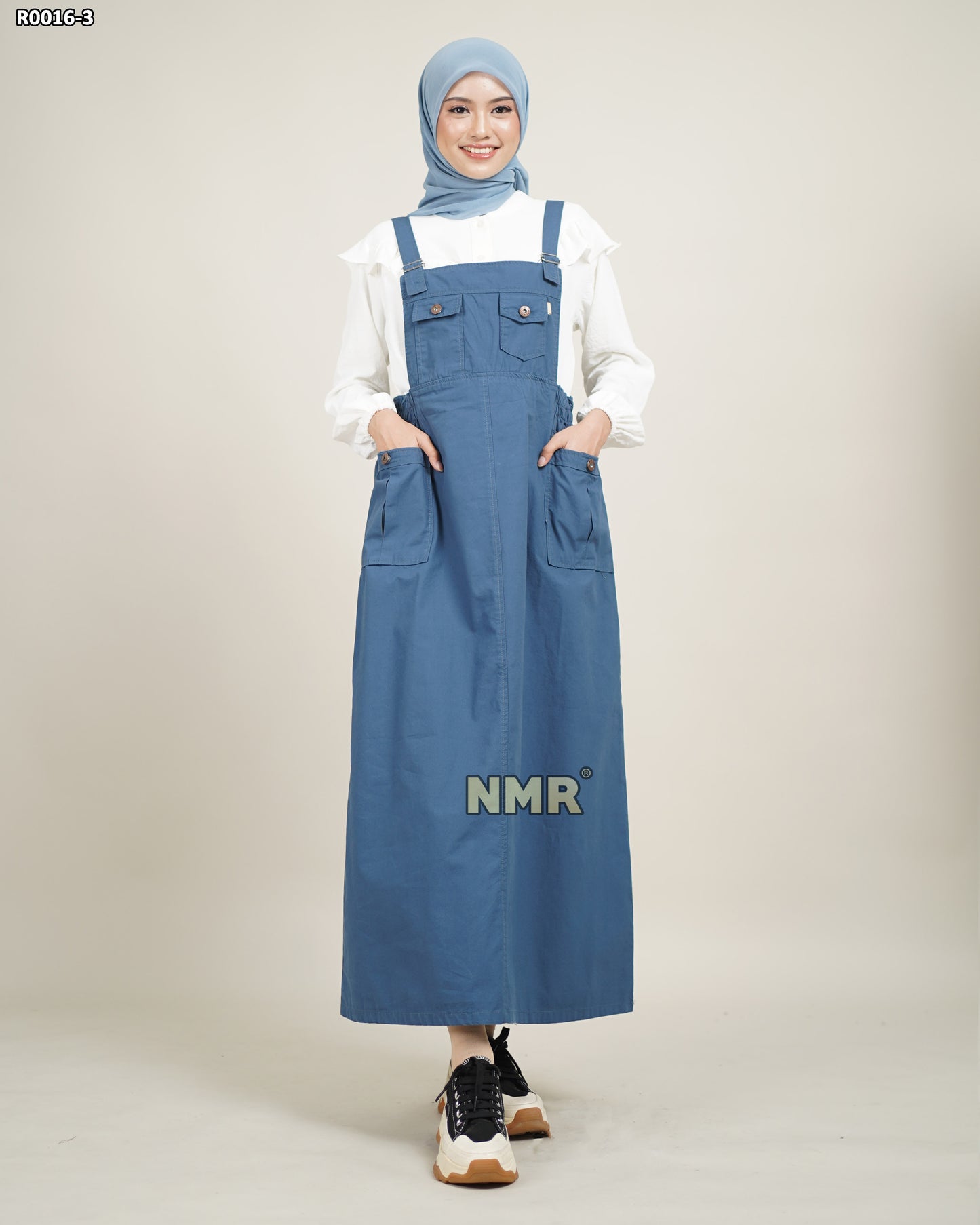 NMR Gamis Jumpsuit Overall Baby Canvas Sarimbit Vol R0016-3