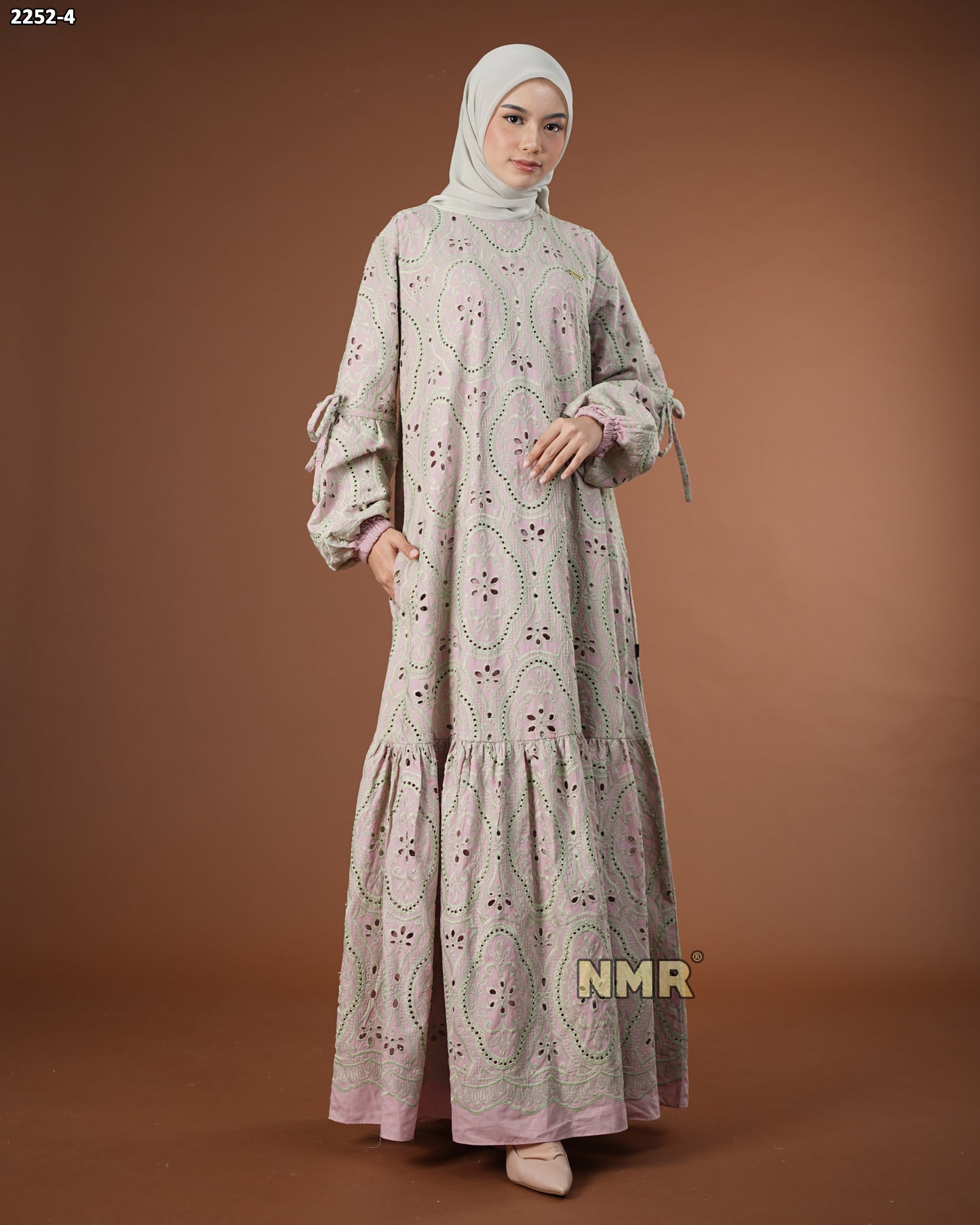 NMR Gamis Katun Bordir Bolong Vol 2252-4