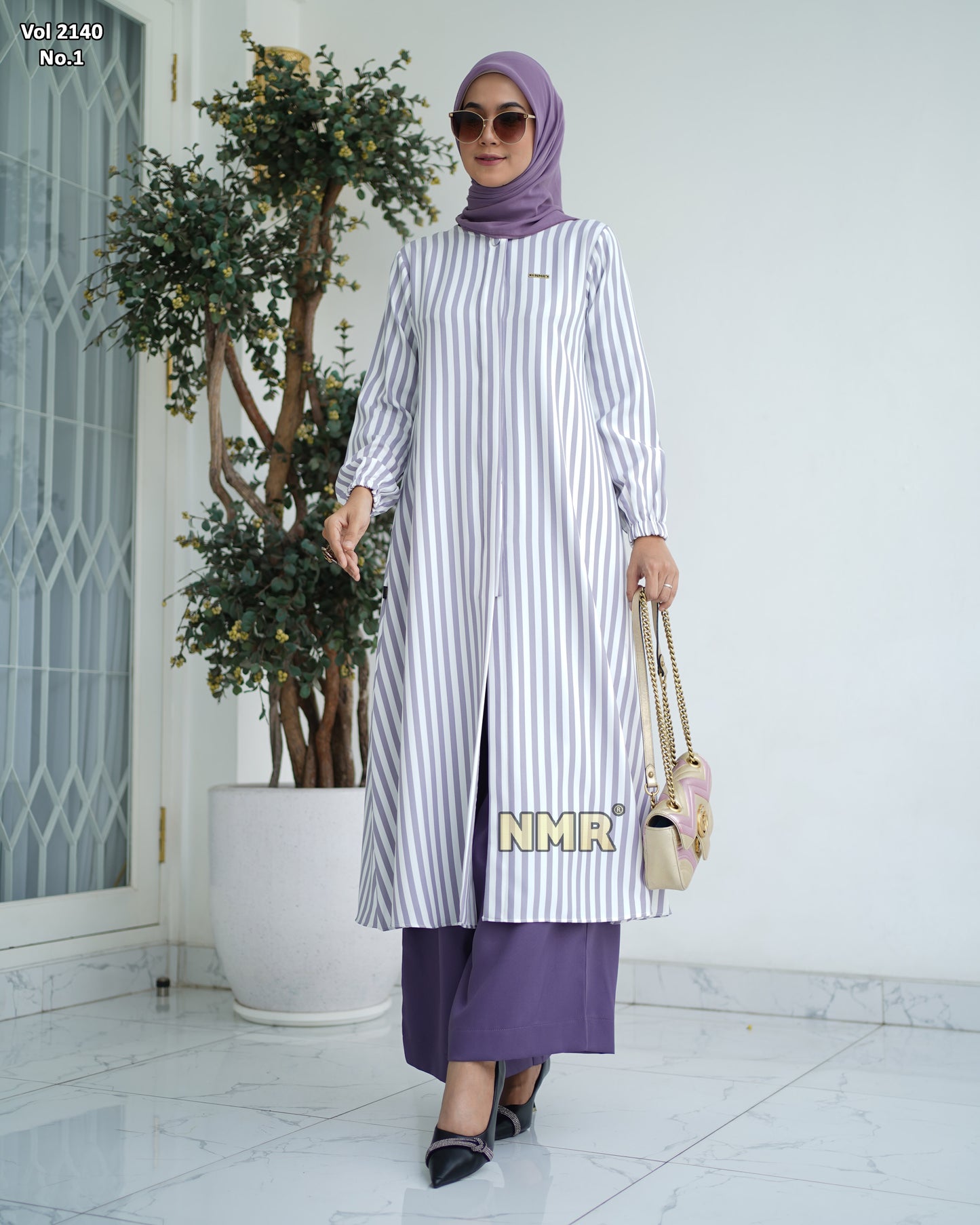 NMR Setelan Celana Kulot Tunik MS Vol 2140-1
