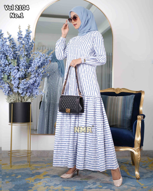 NMR Gamis Cotton Z*ra Vol 2104-1 (Resleting Belakang)