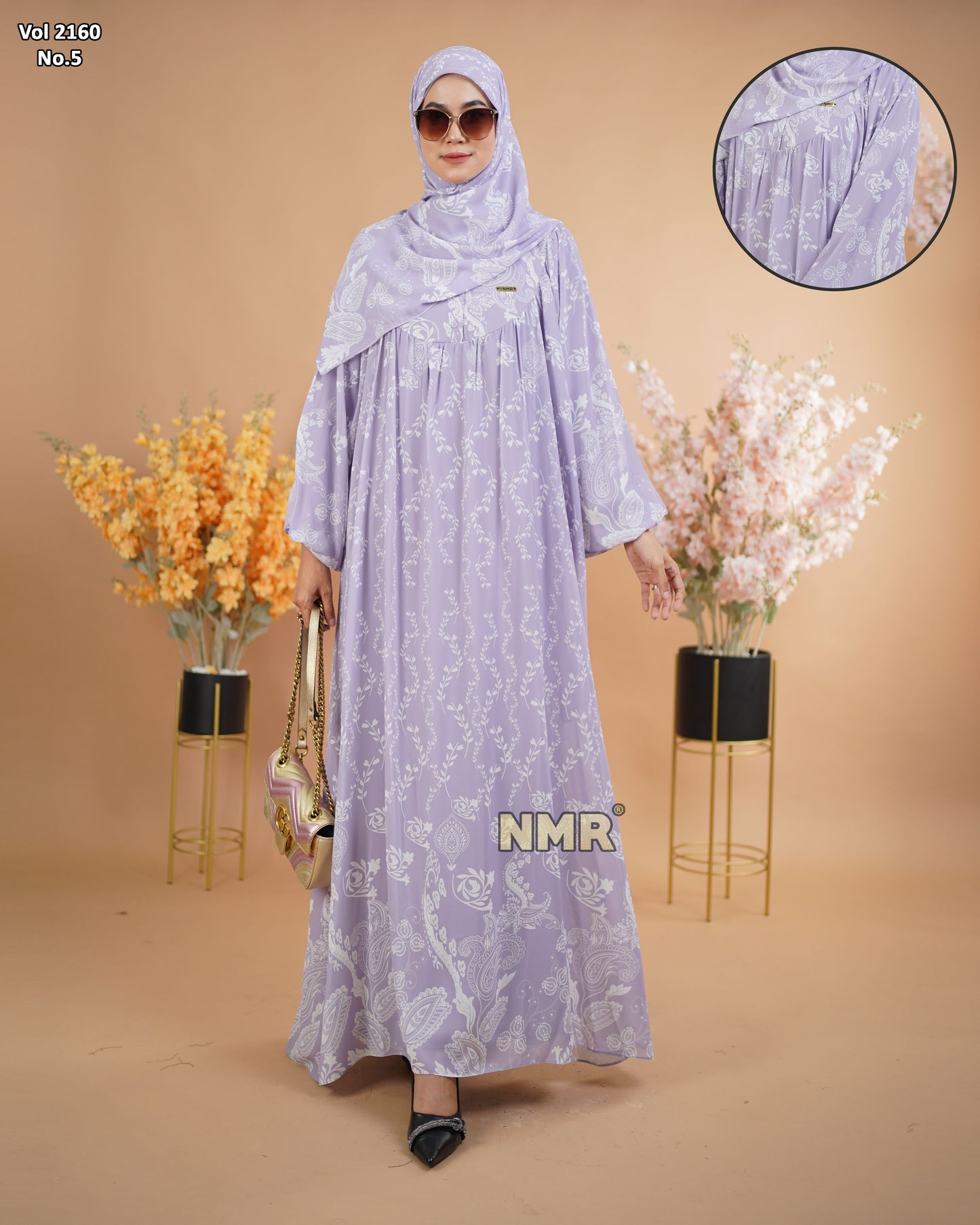 NMR Gamis Cerutty BabyDoll Premium Vol 2160-5 ( INC Hijab )