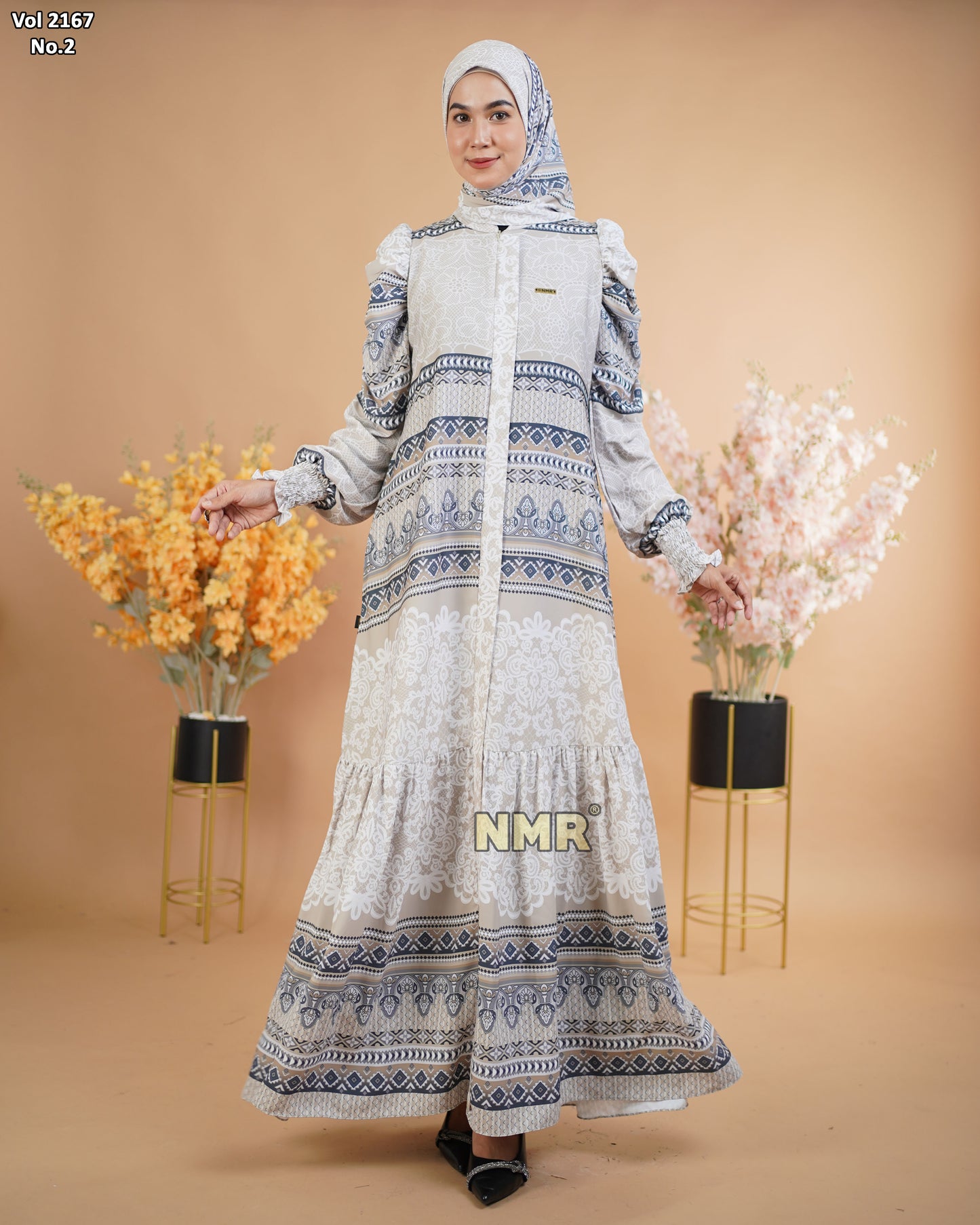 NMR Gamis Marbella Kerut 1 Vol 2167-2 (INC HIJAB)