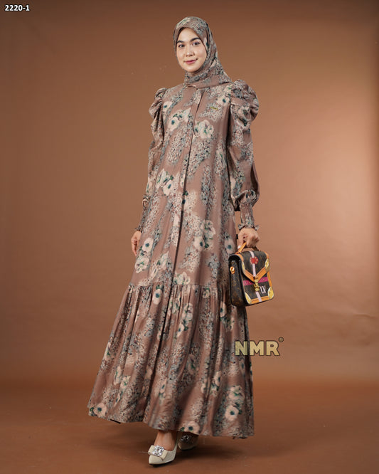 NMR Gamis Crespo Digital Print Vol 2220-1 ( INC Hijab )