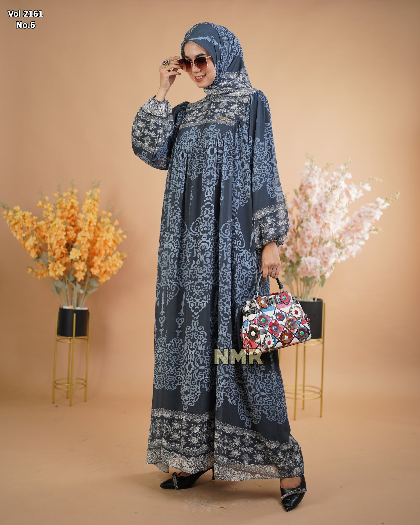 NMR Gamis Cerutty BabyDoll Premium Vol 2161-6 ( INC Hijab )