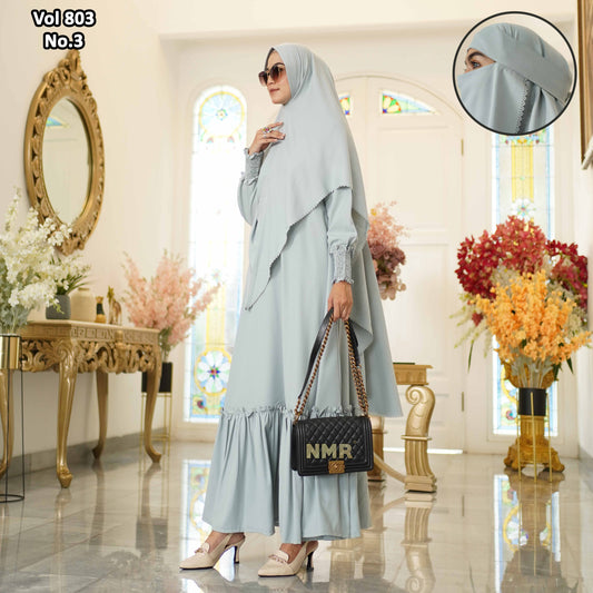 NMR Vol 803-3 Gamis Michael Kors Tangan Karet (Free Nikob)