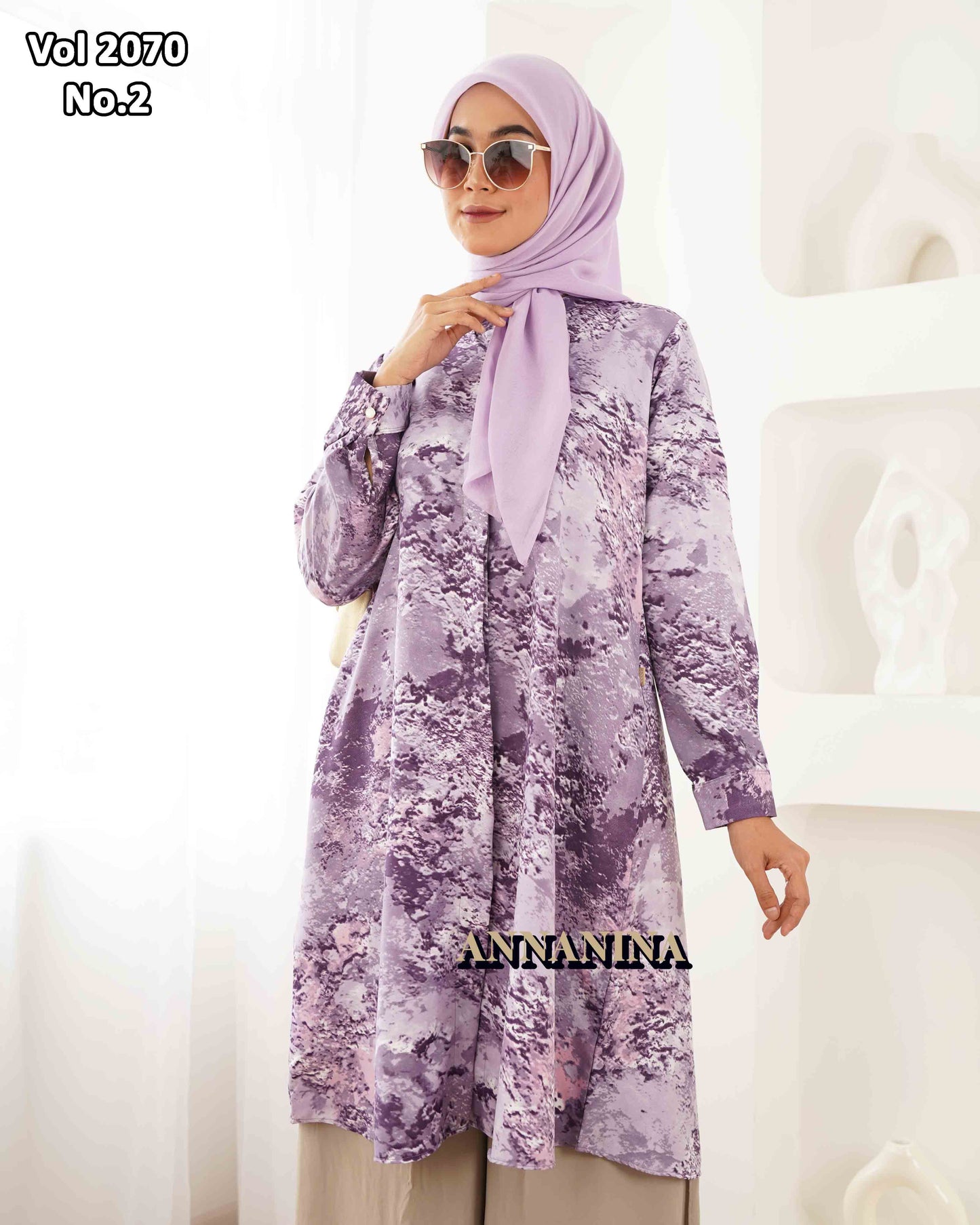 NMR Blouse Tunik MS Vol 2070-2 (Sanghai)