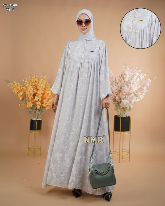 NMR Gamis Cerutty BabyDoll Premium Vol 2160-3 ( INC Hijab )