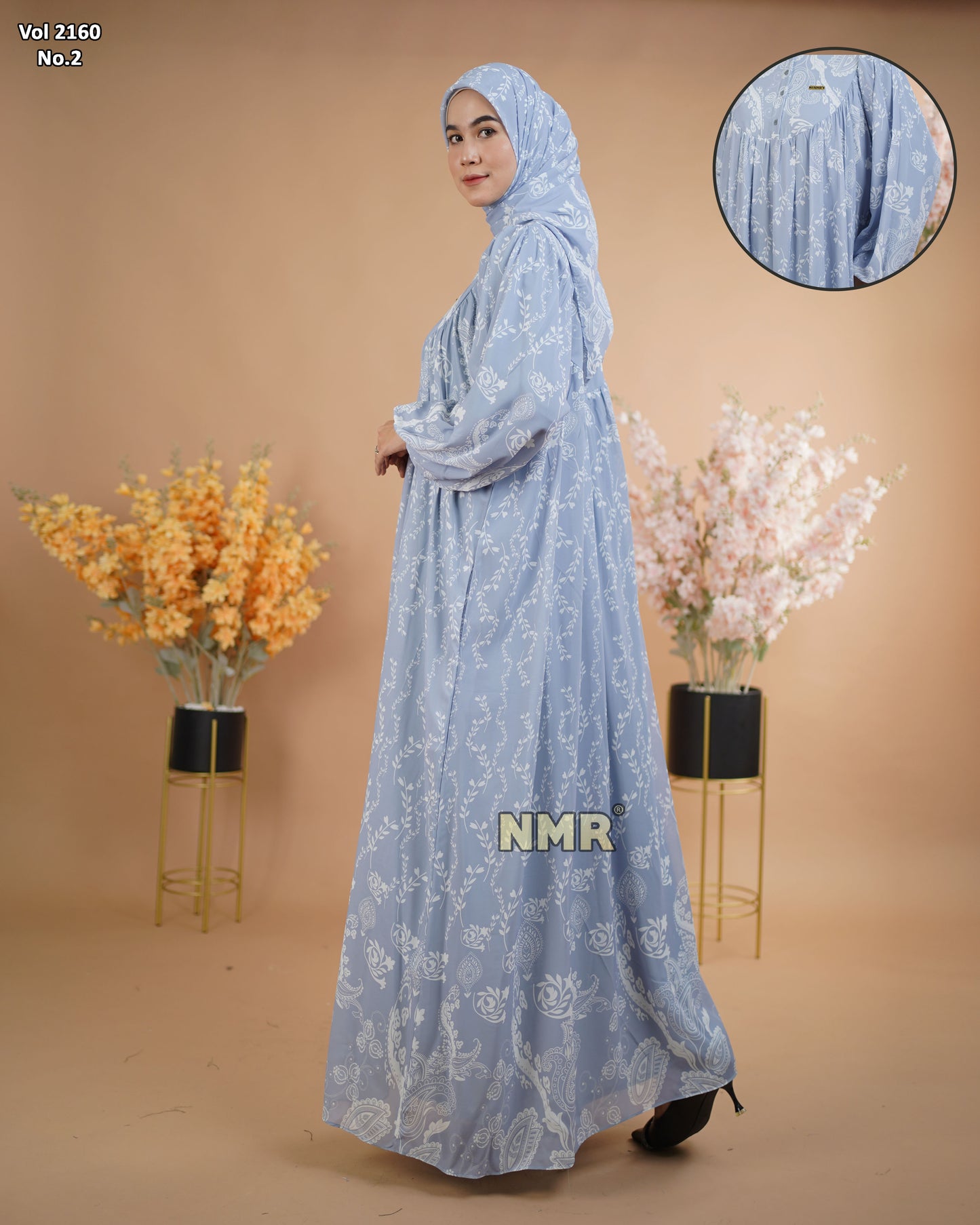 NMR Gamis Cerutty BabyDoll Premium Vol 2160-2 ( INC Hijab )