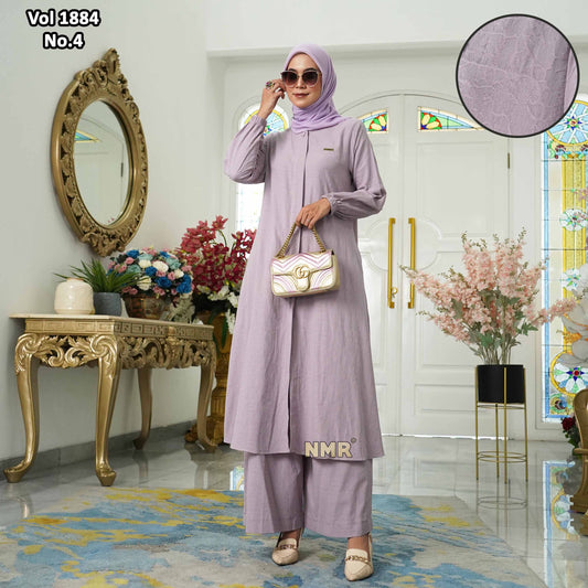 NMR Vol 1884-4 Setelan Kulot Tunik Katun Jaguard