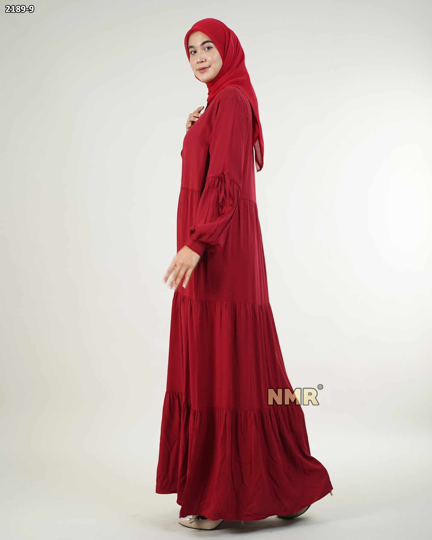 NMR Gamis Rayon Twill U Kerut Vol 2189-9