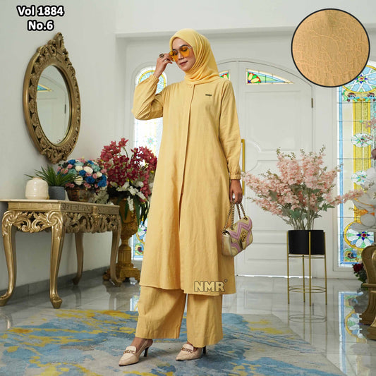 NMR Vol 1884-6 Setelan Kulot Tunik Katun Jaguard