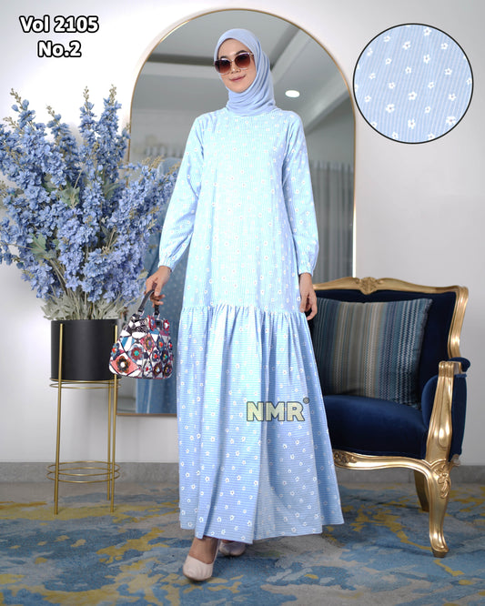 NMR Gamis Cotton Z*ra Vol 2105-2 (Resleting Belakang)