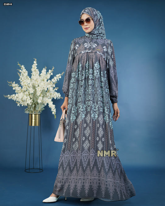 NMR Gamis Cerutty BabyDoll Premium Vol 2169-6 ( INC Hijab )