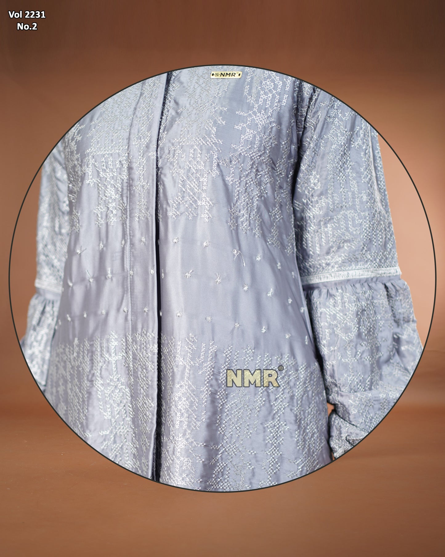 NMR Setelan Kulot Tunik Armn Silk  Bordir Vol 2231-2