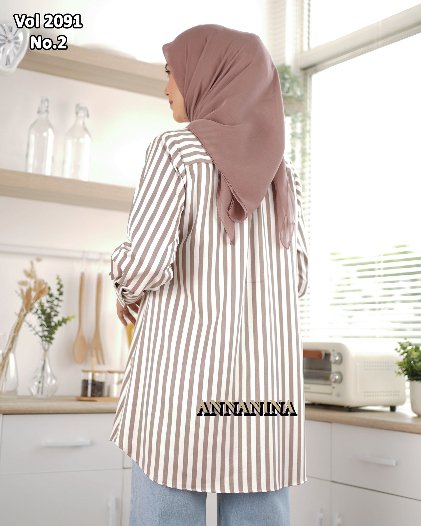 NMR Kemeja Blouse MS Vol 2091-2 (Sanghai)