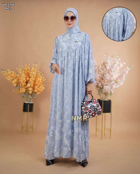 NMR Gamis Cerutty BabyDoll Premium Vol 2160-2 ( INC Hijab )