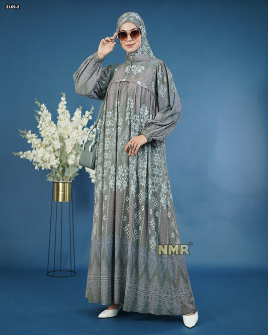 NMR Gamis Cerutty BabyDoll Premium Vol 2169-2 ( INC Hijab )