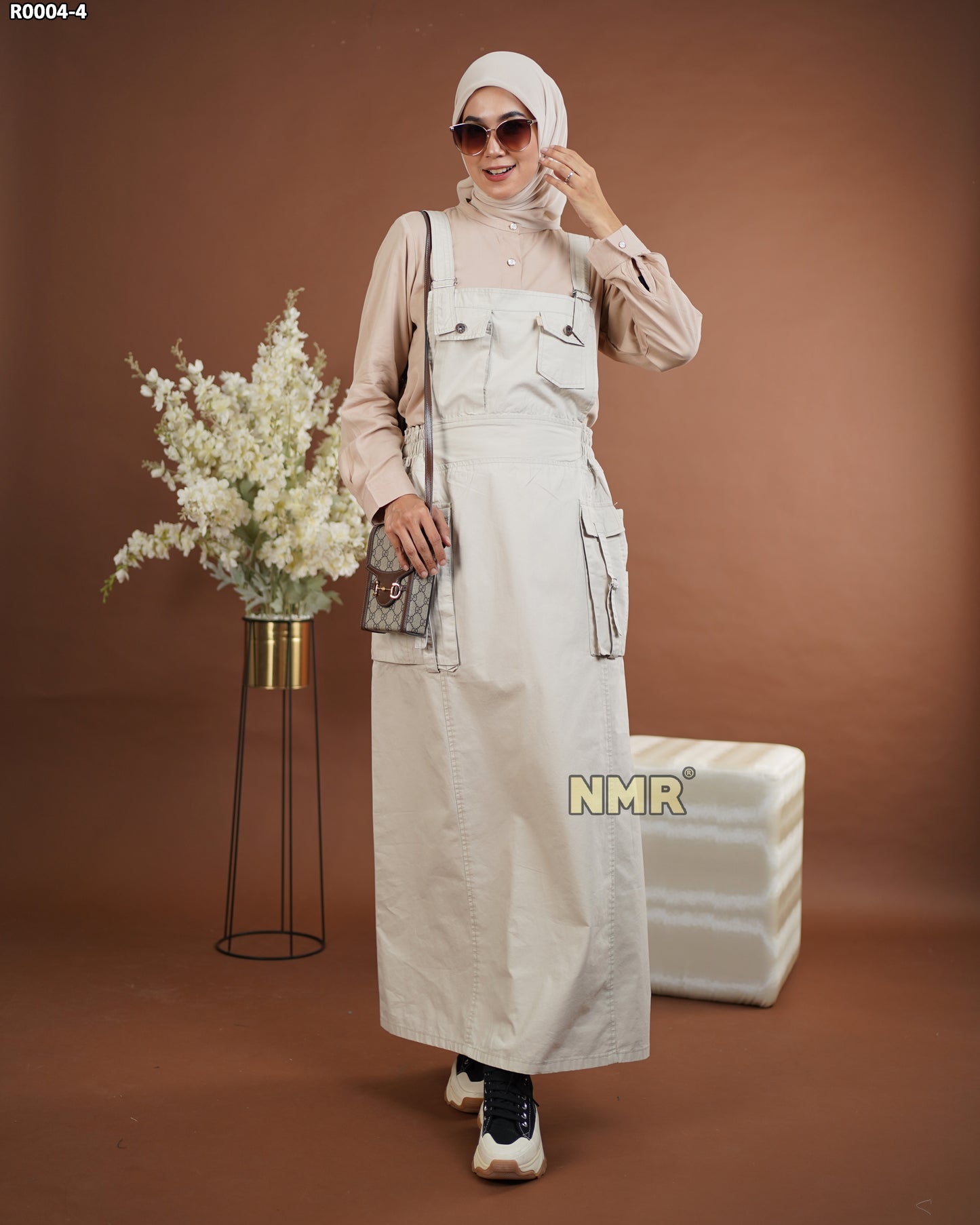 NMR Gamis Jumpsuit Overall Baby Canvas Vol R004-4