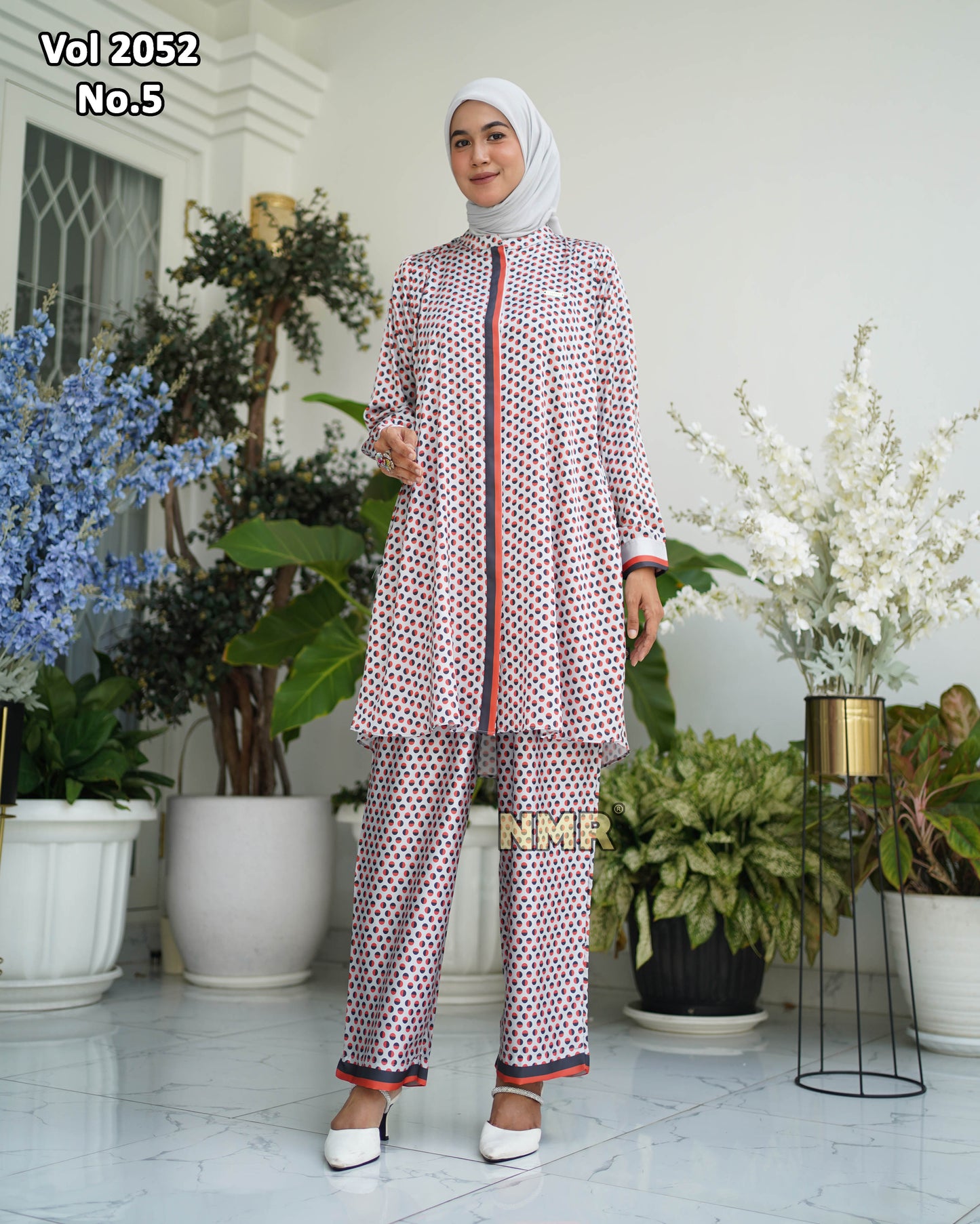 NMR Setelan Celana Tunik Silky Premium Vol 2052-5(Sanghai)