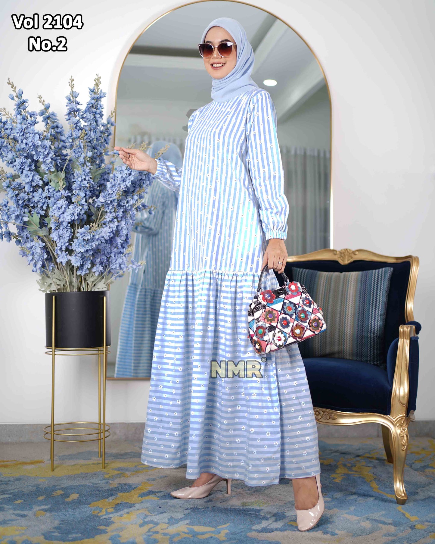 NMR Gamis Cotton Z*ra Vol 2104-2 (Resleting Belakang)