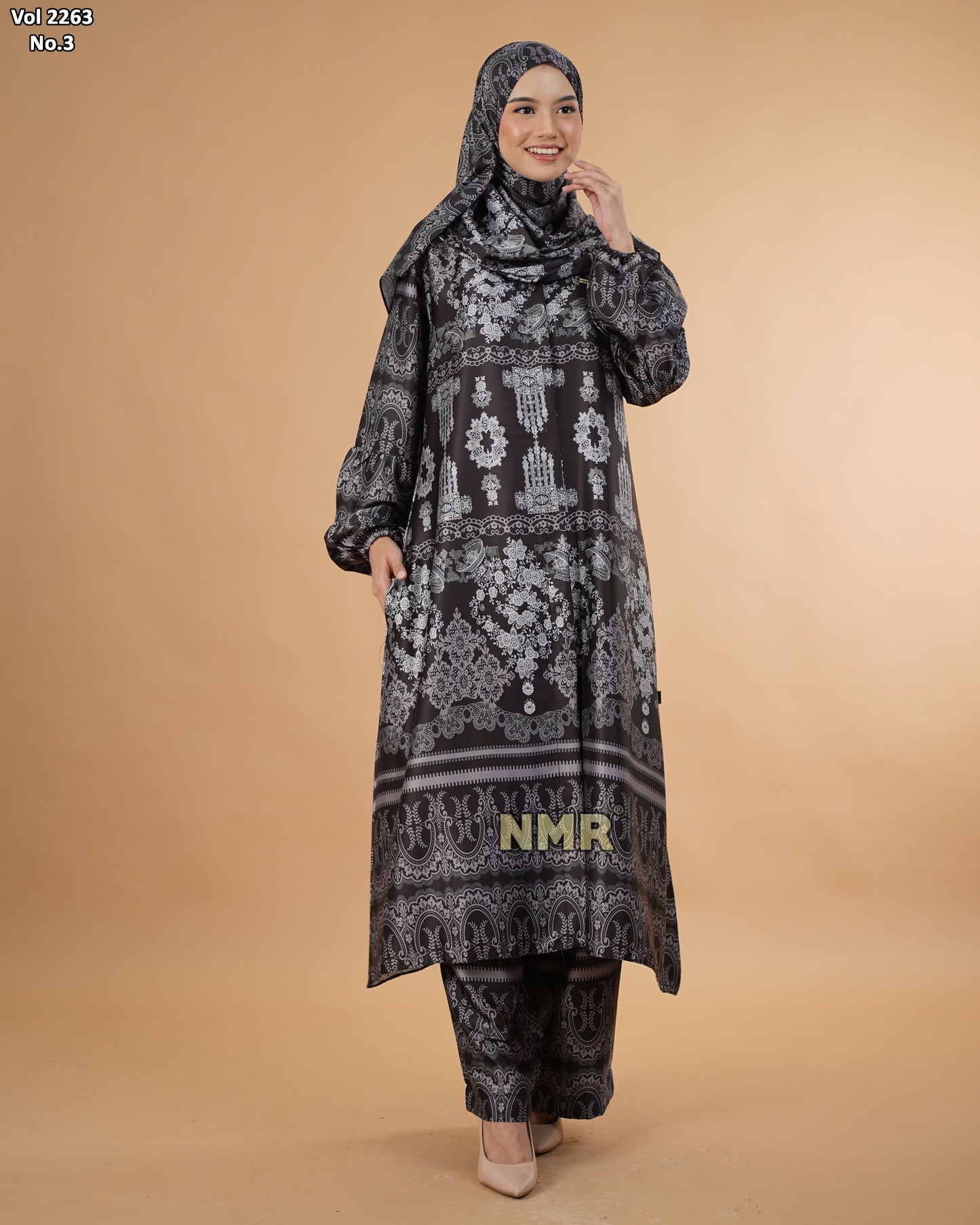 NMR Setelan Kulot Tunik Armn Silk  Vol 2263-3