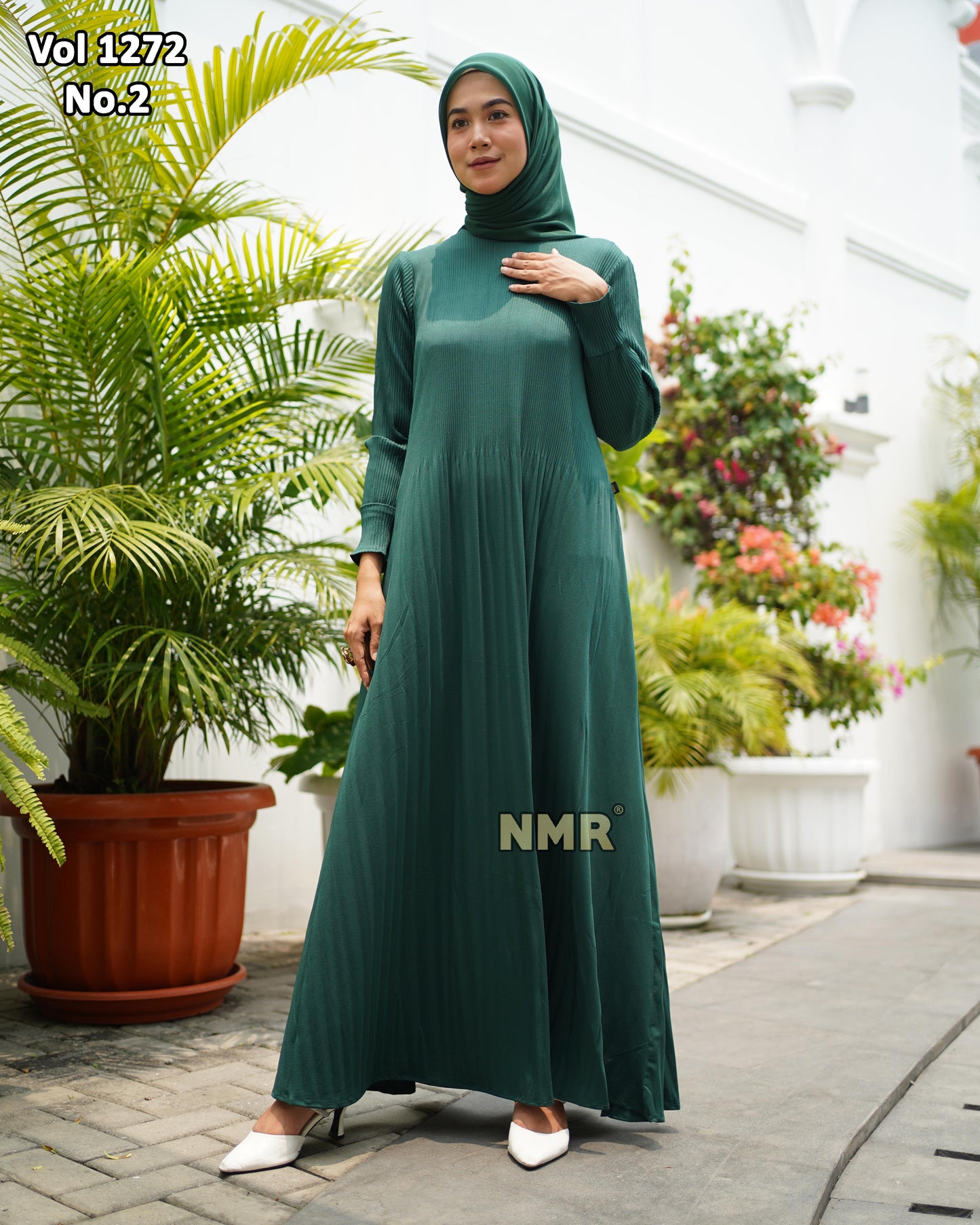 NMR Gamis Plisket Diamond Vol 1272-2