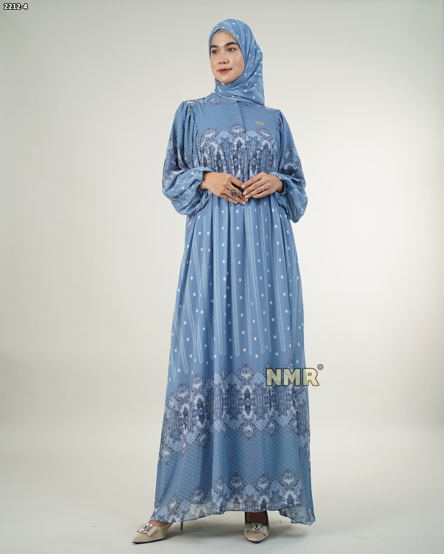 NMR Gamis Cerutty BabyDoll Import Vol 2212-4 ( INC Hijab )