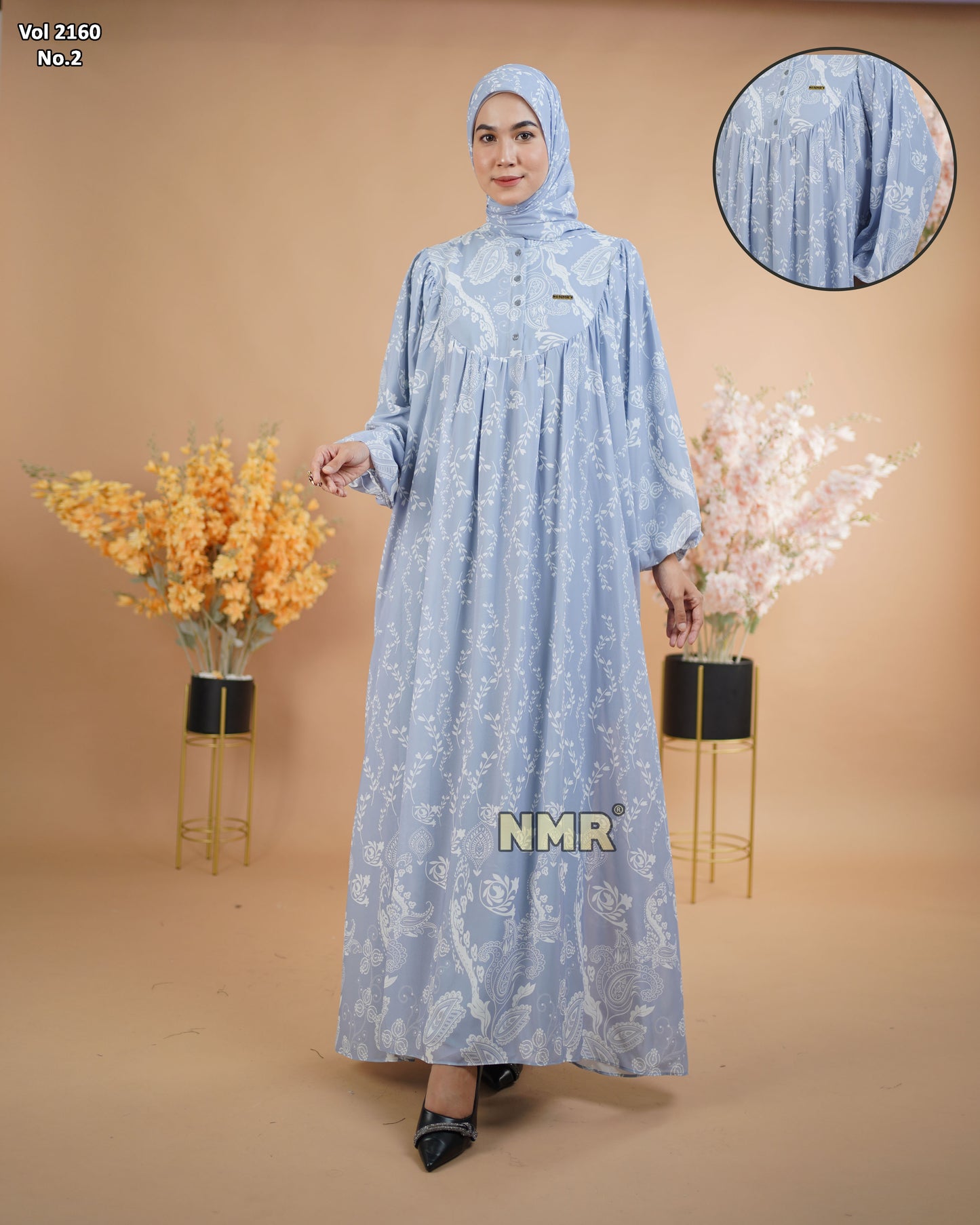 NMR Gamis Cerutty BabyDoll Premium Vol 2160-2 ( INC Hijab )