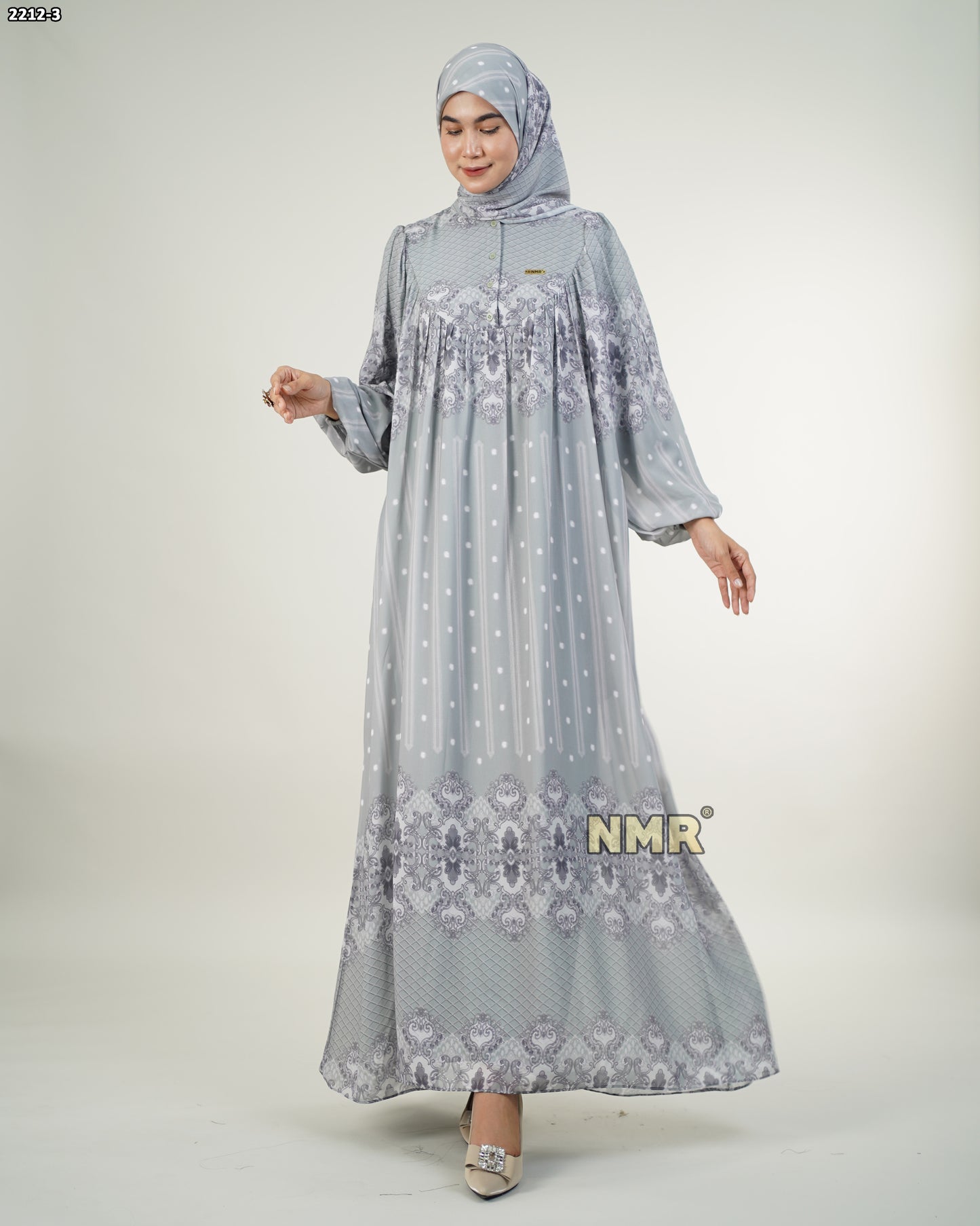 NMR Gamis Cerutty BabyDoll Import Vol 2212-3 ( INC Hijab )