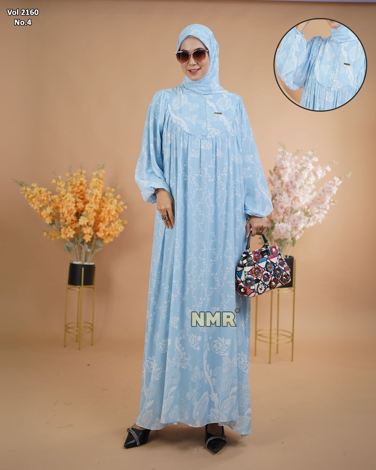 NMR Gamis Cerutty BabyDoll Premium Vol 2160-4 ( INC Hijab )
