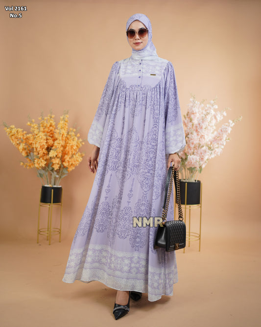 NMR Gamis Cerutty BabyDoll Premium Vol 2161-5 ( INC Hijab )