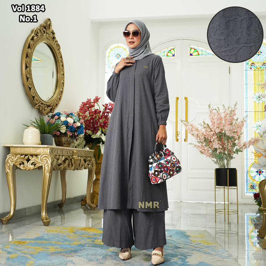 NMR Vol 1884-1 Setelan Kulot Tunik Katun Jaguard