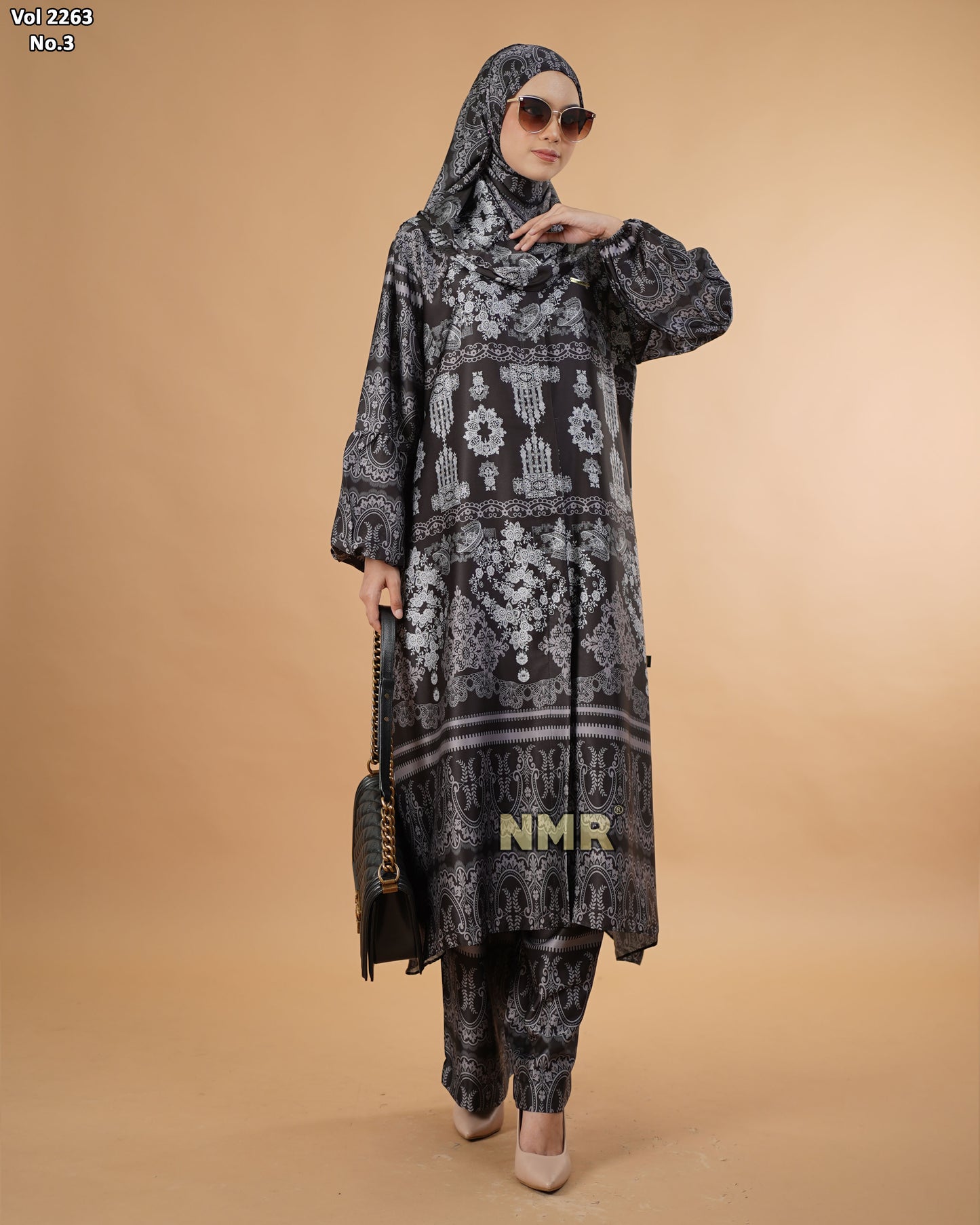 NMR Setelan Kulot Tunik Armn Silk  Vol 2263-3